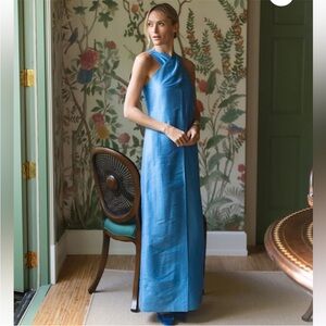 Julia Amory Camille Dress cornflower blue xs